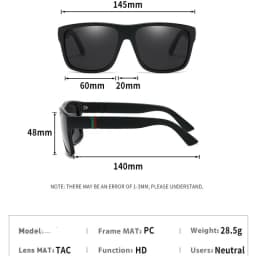 Fashion Oversized Polarized Sunglasses Men Women Luxury Driving Fishing Travel Vintage Square Sun Glasses For Man UV400 Eyewear