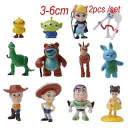 Toy Story 5 Action Figures Toys Woody Buzz Lightyear Jessie Lilypad Dolls Cake Toppers Desktop Ornaments Birthday Christmas Gift