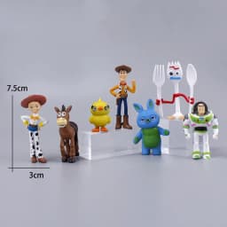 Toy Story 5 Action Figures Toys Woody Buzz Lightyear Jessie Lilypad Dolls Cake Toppers Desktop Ornaments Birthday Christmas Gift