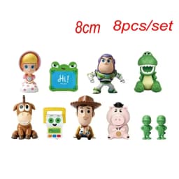 Toy Story 5 Action Figures Toys Woody Buzz Lightyear Jessie Lilypad Dolls Cake Toppers Desktop Ornaments Birthday Christmas Gift