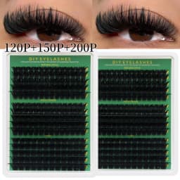 DINGSEN DIY Lash Clusters Thick Segmented Eyelash Extension 60D 80D 100D MIX Lashes Extension Cluster Lashes Individual Lashes