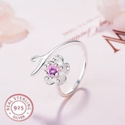 925 Sterling Silver Ring Flowers Zircon High Quality Classics for Women Wedding Fine Jewelry Accessories Party Gifts