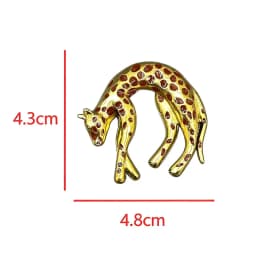 Retro Punk Leopard Pendant Necklace for Men Women Gold Enamel Spot Panther Charm Necklace Black Rope Statement Neck Jewelry