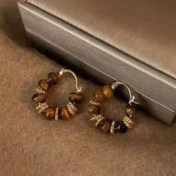 Elegant Red Zircon Butterfly Drop Earrings for Women Temperament Sweet Metal Bow Earrings Fashion Charms Jewelry Accessories