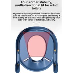 New Kids Step Toilet, Baby Potty Training Seat for Boys & Girls, Foldable Foot Stool, Toilet Seat Ring, Step-Up Toileting Assist