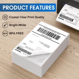 4X6 Thermal Labels Paper 100/500PCS Adhesive Stickers Shipping Labels For Desktop Thermal Printer DHL UPS Express LOGO Barcode