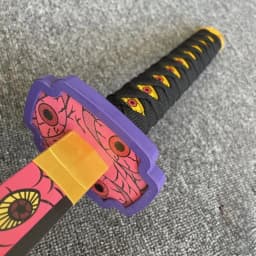 40inch Demon Slayer Kokushibo Katana Kimetsu No Yaiba Anime Cosplay Sword Ninja Knife Real Size Japanese Katana Samurai Sabre