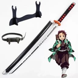 40inch Demon Slayer Kokushibo Katana Kimetsu No Yaiba Anime Cosplay Sword Ninja Knife Real Size Japanese Katana Samurai Sabre