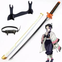 40inch Demon Slayer Kokushibo Katana Kimetsu No Yaiba Anime Cosplay Sword Ninja Knife Real Size Japanese Katana Samurai Sabre