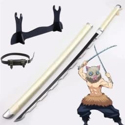 40inch Demon Slayer Kokushibo Katana Kimetsu No Yaiba Anime Cosplay Sword Ninja Knife Real Size Japanese Katana Samurai Sabre