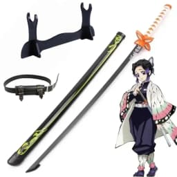 40inch Demon Slayer Kokushibo Katana Kimetsu No Yaiba Anime Cosplay Sword Ninja Knife Real Size Japanese Katana Samurai Sabre