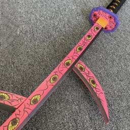 40inch Demon Slayer Kokushibo Katana Kimetsu No Yaiba Anime Cosplay Sword Ninja Knife Real Size Japanese Katana Samurai Sabre