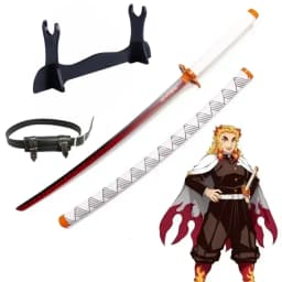 40inch Demon Slayer Kokushibo Katana Kimetsu No Yaiba Anime Cosplay Sword Ninja Knife Real Size Japanese Katana Samurai Sabre