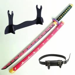 40inch Demon Slayer Kokushibo Katana Kimetsu No Yaiba Anime Cosplay Sword Ninja Knife Real Size Japanese Katana Samurai Sabre