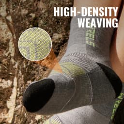 WRELS 1/2/3Pairs Merino Wool Socks Hiking Running Socks Breathable Cushion Sweat Wicking Warm Thermal Compression Wool Socks