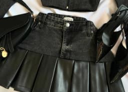 American High Street Autumn High Waist Fashion Hot Girl Short Top with Sweet and Cool Hip Hop Design and Versatile Two Piece Set