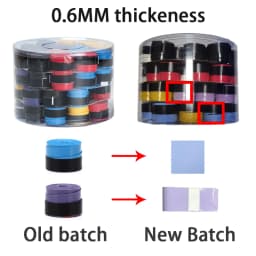 60 pcs /Lot White Black Colorful Coated Tennis Overgrips Badminton Grips Tennis Racket Tapes Fishing Rod Sweatbands 0.6mm 0.7 mm