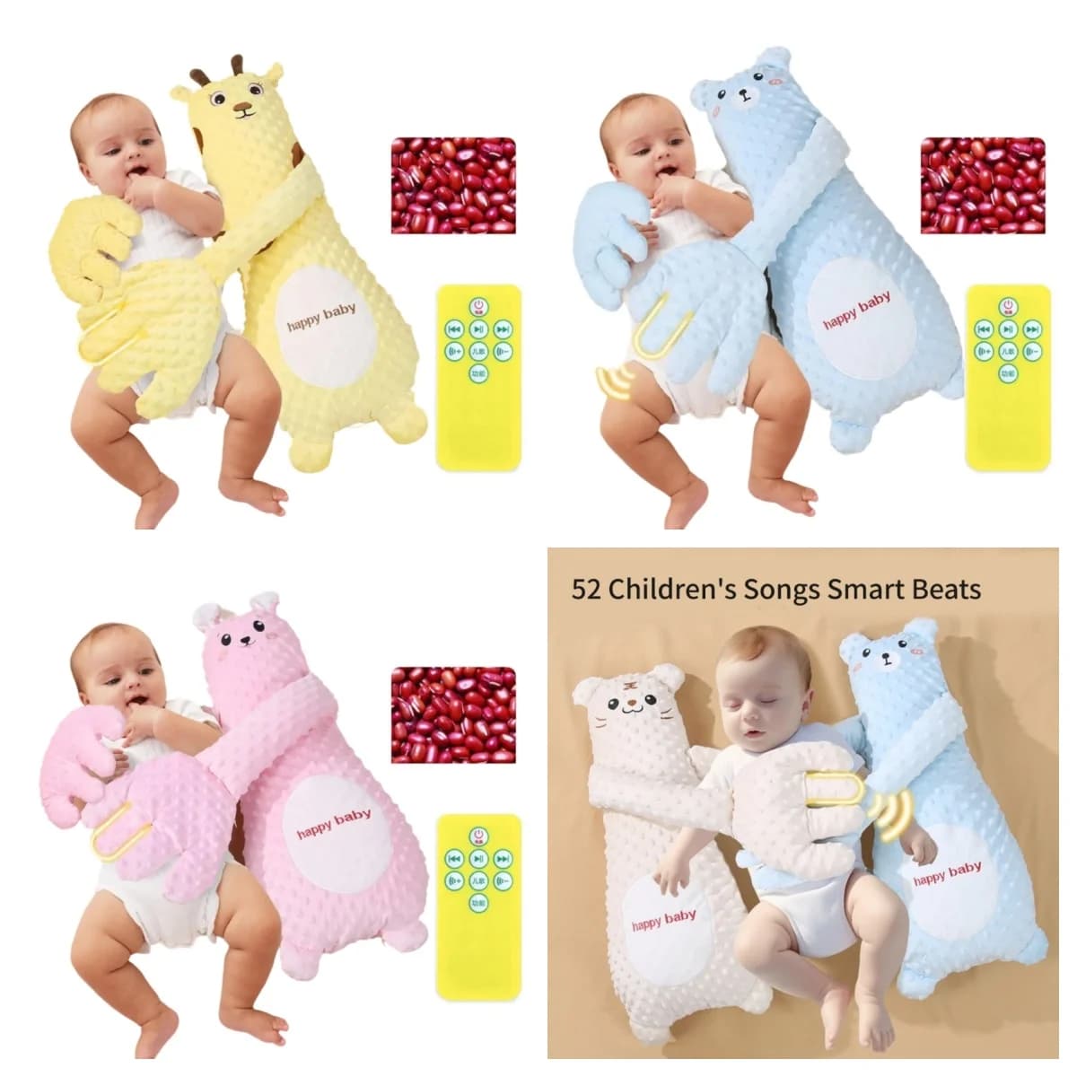 Infant Soothing Gentle Patting Hand Remote Controlled Pacify Toy for Baby Sleep Assist and Relaxation