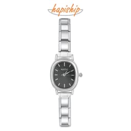 Hapiship 2025 Fashion Wholesale Women's Stainless Steel Oval Watch Bracelet for Student Friend Wife Birthday Jewelry Gift G012