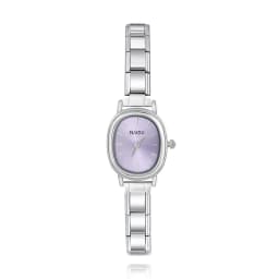 Hapiship 2025 Fashion Wholesale Women's Stainless Steel Oval Watch Bracelet for Student Friend Wife Birthday Jewelry Gift G012