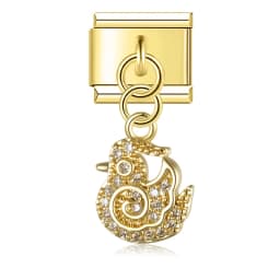 Hapiship Animal Owl Pig Fox Cat Chicken Italian Charms Fit 9mm Stainless Steel Bracelet Jewelry DJ1926