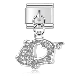 Hapiship Animal Owl Pig Fox Cat Chicken Italian Charms Fit 9mm Stainless Steel Bracelet Jewelry DJ1926