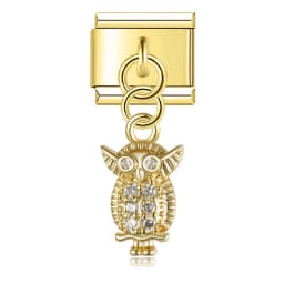 Hapiship Animal Owl Pig Fox Cat Chicken Italian Charms Fit 9mm Stainless Steel Bracelet Jewelry DJ1926