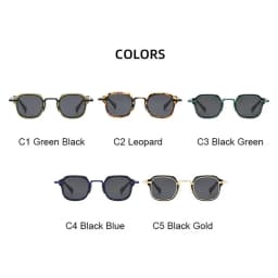 UVLAIK Metal Punk Sunglasses Women Luxury Brand Vintager Sun Glasses Men Irregular Square Hip Hop Sunglass Shades UV400