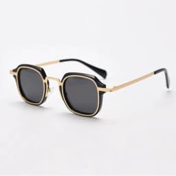 UVLAIK Metal Punk Sunglasses Women Luxury Brand Vintager Sun Glasses Men Irregular Square Hip Hop Sunglass Shades UV400