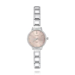 Hapiship Fashion Wholesale Women's Stainless Steel Round Watch Bracelet for Party Friend Wife Birthday DIY Jewelry Gift G023