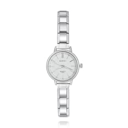 Hapiship Fashion Wholesale Women's Stainless Steel Round Watch Bracelet for Party Friend Wife Birthday DIY Jewelry Gift G023