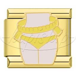 Hapiship New Enamel Italian Charms, Gold Plated Fitness Travel Sports Theme Bracelet Beads, DIY Jewelry Gifts for Women DJ2059