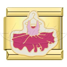 Hapiship New Enamel Italian Charms, Gold Plated Fitness Travel Sports Theme Bracelet Beads, DIY Jewelry Gifts for Women DJ2059