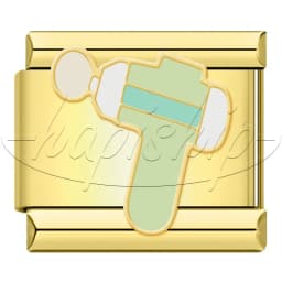 Hapiship New Enamel Italian Charms, Gold Plated Fitness Travel Sports Theme Bracelet Beads, DIY Jewelry Gifts for Women DJ2059