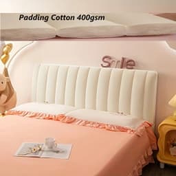 High Grade Short Plush Quilted Headboard Cover Luxury Soft Thick Velvet Bed Head Cover All-inclusive Bedside Protector Cover