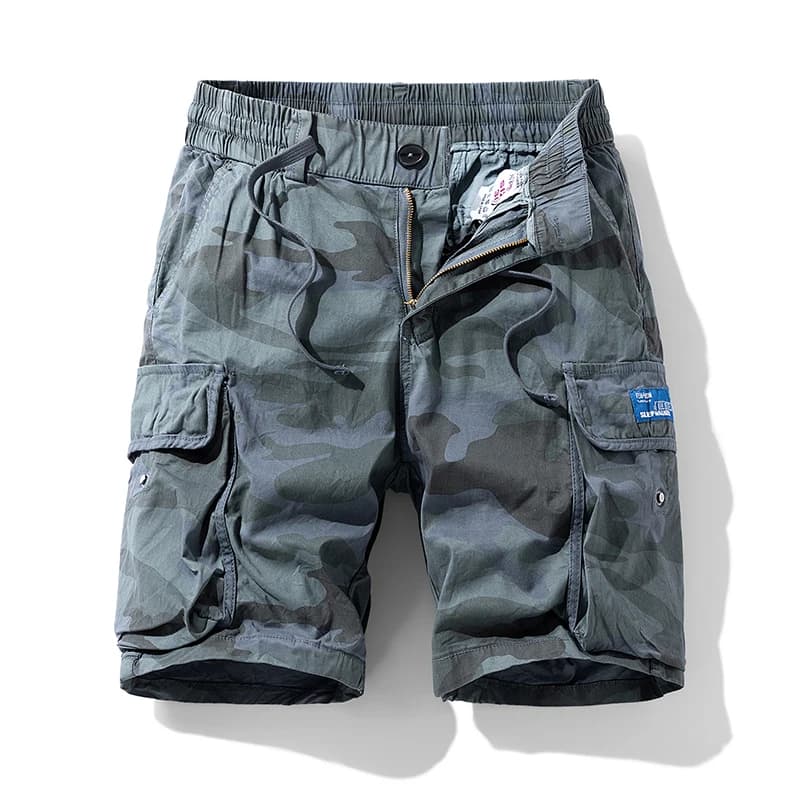 New Summer Men Cotton Cargo Shorts Men Fashion Breeche Bermuda Beach Jogger Shorts  Japanese Style  Casual Shorts Male