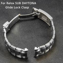 20mm Width 904L Solid Stainless Steel Watch Band Brushed Polished Oyster Bracelet Folding Buckle Glide Lock Clasp FOR RELOX SUB
