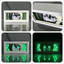 BLEACH 3D Paper carved lamp Anime Figure Kurosaki Ichigo Aizen Sousuke Ulquiorra cifer Night Light bedroom Decoration lamps