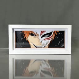 BLEACH 3D Paper carved lamp Anime Figure Kurosaki Ichigo Aizen Sousuke Ulquiorra cifer Night Light bedroom Decoration lamps