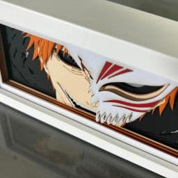 BLEACH 3D Paper carved lamp Anime Figure Kurosaki Ichigo Aizen Sousuke Ulquiorra cifer Night Light bedroom Decoration lamps