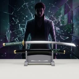 40inch Anime Bleach Schwert Ninja Blade Knife Aizen Sousuke Cosplay Prop Sword Real Sized Japanese Katana Samurai Sabre Toy Gift