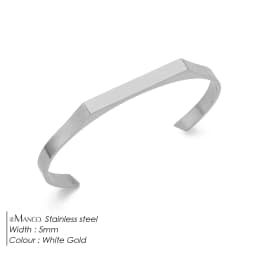 EMANCO Latest Design Minimalist Heptagon Bracelet Stainless Steel Bracelet Gold Plated Minimalist Bracelet for Men and Women