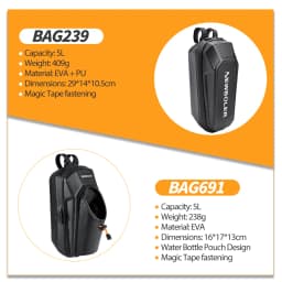 NEWBOLER 3L/5L Electric Scooter Bag Accessories Electric Vehicle Bag With Water bottle bag Waterproof Scooter Front Bag Bike Bag