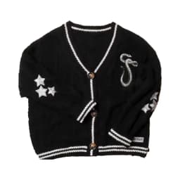 Reputation Cardigan with Snake Star Cardigan Rep Taylor Embroidery V-Neck Button Up Knitted Sweater in Black Fall Winter
