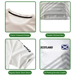 Scotland Flag Graphic Men's Jersey Fashion Gradient Print Sports Breathable Casual T-shirt Summer Unisex Running Badminton Tees