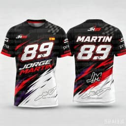 89 Jorge Martin Graphic Tee Martinator Printed Breathable Quick-Dry Family Matching Casual T-Shirt FamilyMatching