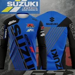 2026 new Suzuki GSX R men's and women's outdoor sports motorcycle racing enthusiasts fast drying long sleeved T-shirt