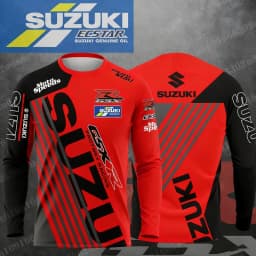 2026 new Suzuki GSX R men's and women's outdoor sports motorcycle racing enthusiasts fast drying long sleeved T-shirt