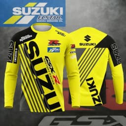 2026 new Suzuki GSX R men's and women's outdoor sports motorcycle racing enthusiasts fast drying long sleeved T-shirt