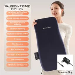 Electric Shiatsu Back Massager with Soothing Heat Upgraded Deep Tissue Kneading Full Body Massage Cushion Relax at Home Office
